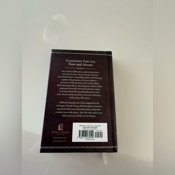 Jesus Always : Embracing Joy in His Presence by Sarah Young (2016, Hardcover) - Picture 2 of 4